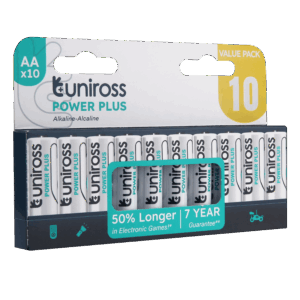 Uniross Batteri Pakke med 10 stk AA/LR6 alkaline Power Plus