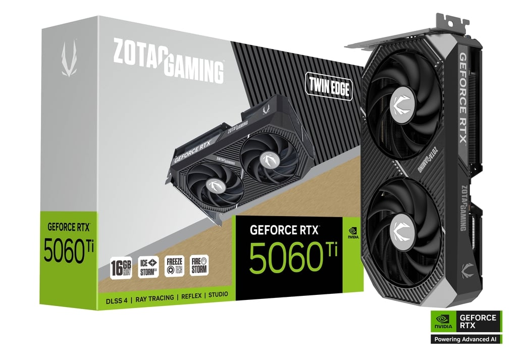 ZOTAC GAMING GeForce RTX 5060 Ti 16GB TWIN EDGE GDDR7 - Billede 2